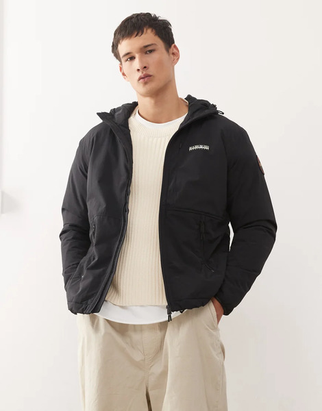  Napapijri Tundra Wind Jacket In Black 