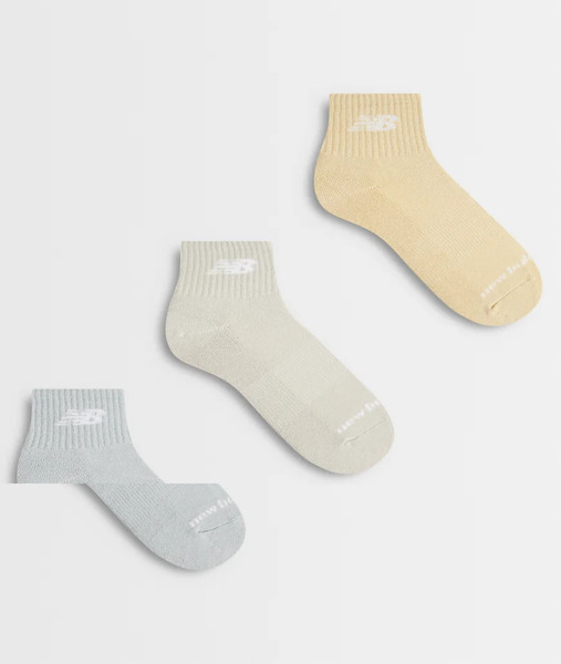  New Balance 3 Pack Ankle Sock In Neutral Multi 