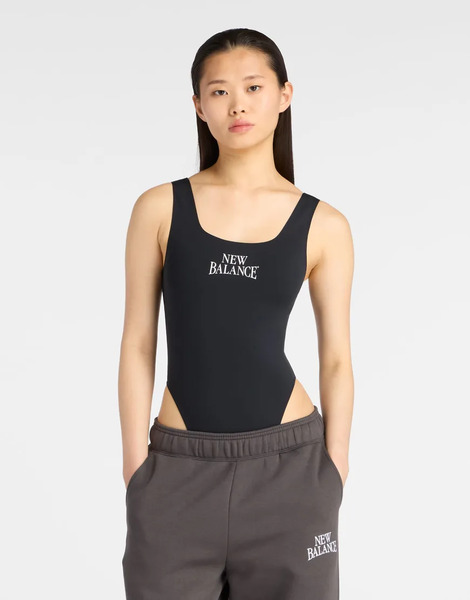  New Balance Trackside Bodysuit In Black 