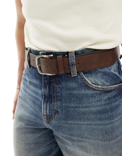  New Look Belt In Tan Brown 