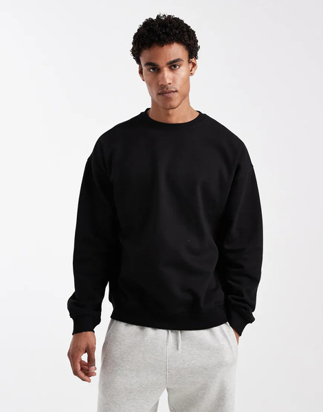 New Look Oversized Sweatshirt Co Ord In Black 