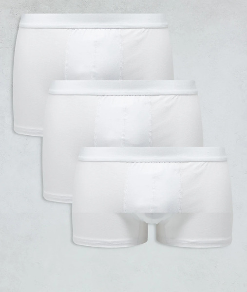  New Look 3 Pack Trunks In White 
