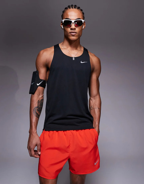  Nike Running Fast Dri Fit Vest In Black 