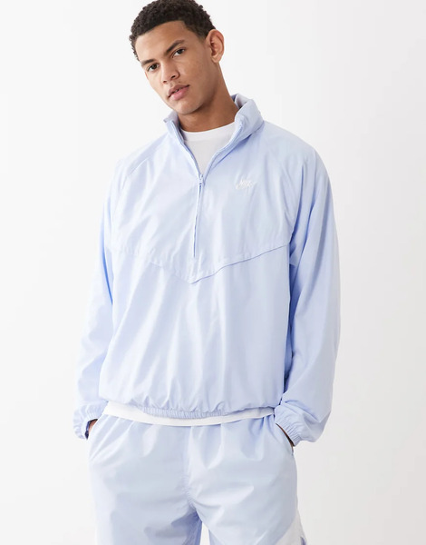  Nike Windrunner Lightweight Half Zip Jacket In Blue 