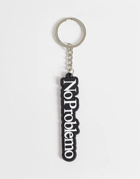  No Problemo Key Chain In Black 