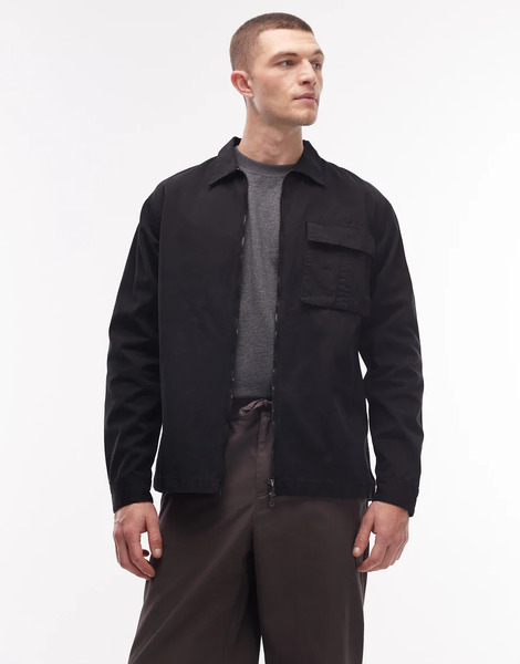  No Problemo Ripstop Cargo Shirt In Black 