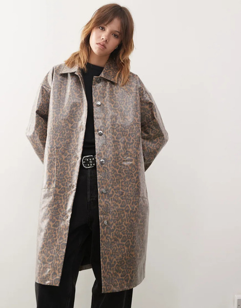  Noisy May Oversized Lightweight Mac In Leopard Black 
