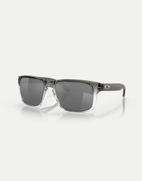  Oakley Oakley Holbrook Square Polarised Sunglasses In Black With Grey Mirrored Lens In Dark Ink Fade 