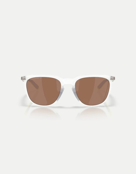  Oakley Thurso Limitless Collection Square Polarised Sunglasses With Brown Mirrored Lens In Matte Clear 