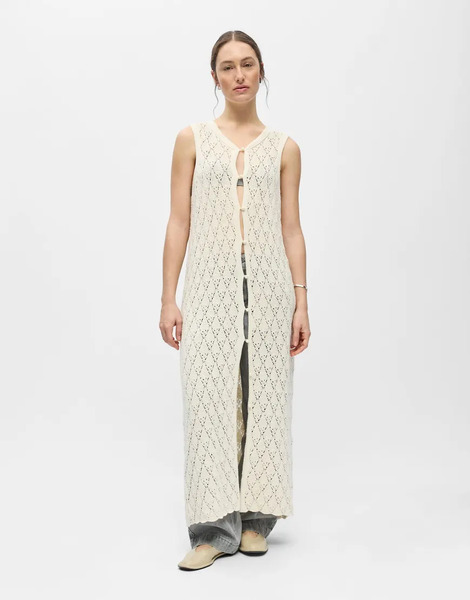  Object Maxi Dress In Birch Neutral 