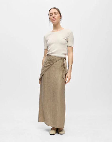  Object Skirt In Desert Taupe Neutral 