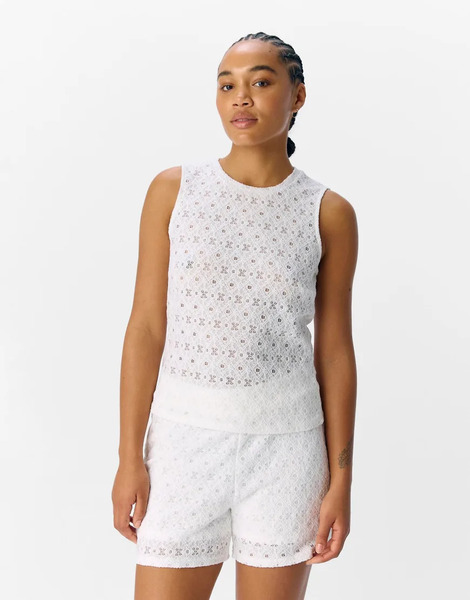  Object Tank Top In Cloud Dancer White 