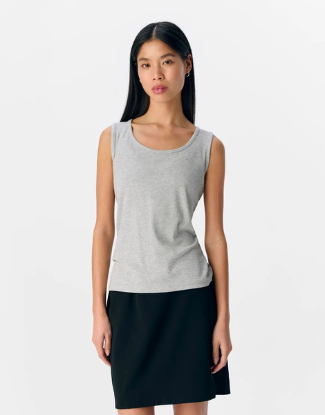  Object Tank Top In Light Grey 