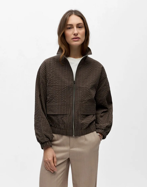  Object Track Jacket In Seal Brown 