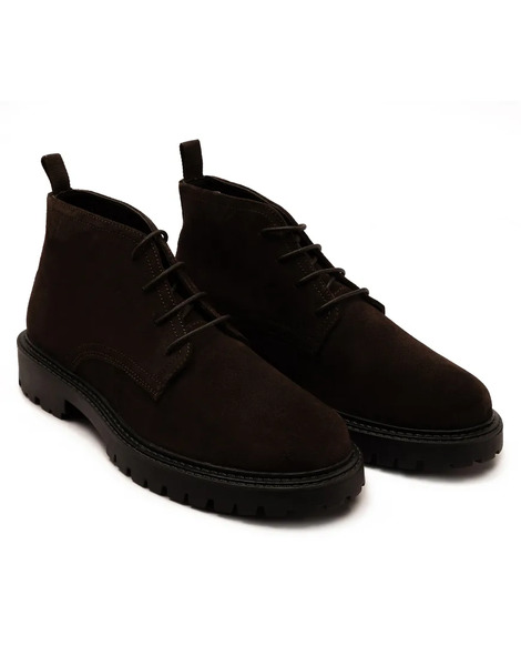  Off The Hook Axel Suede Chukka Ankle Lace Up Boots In Brown 