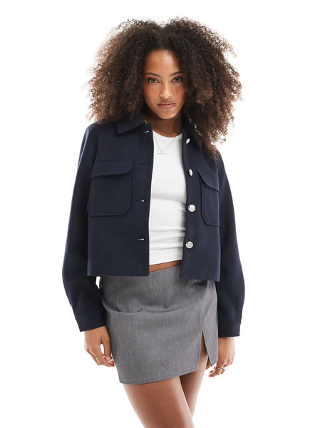  Only Boxy Jacket In Navy 