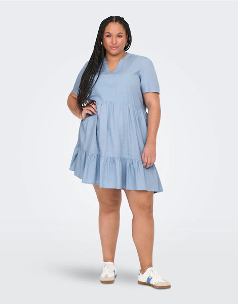  Only Curve Dress In Light Blue 