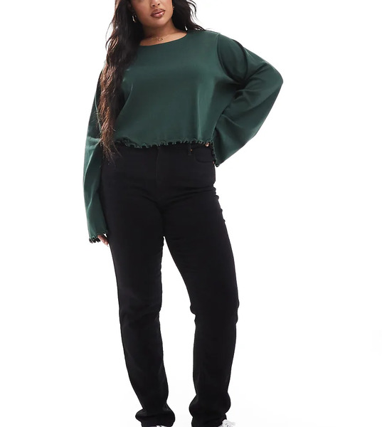  Only Curve Slim Jeans In Washed Black 
