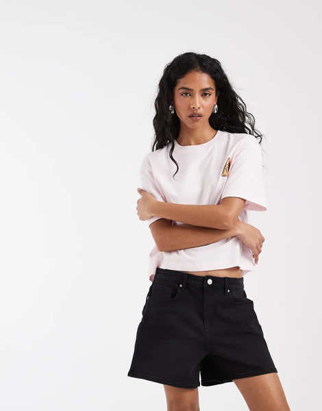  Only Denim Shorts With Stretch In Black 