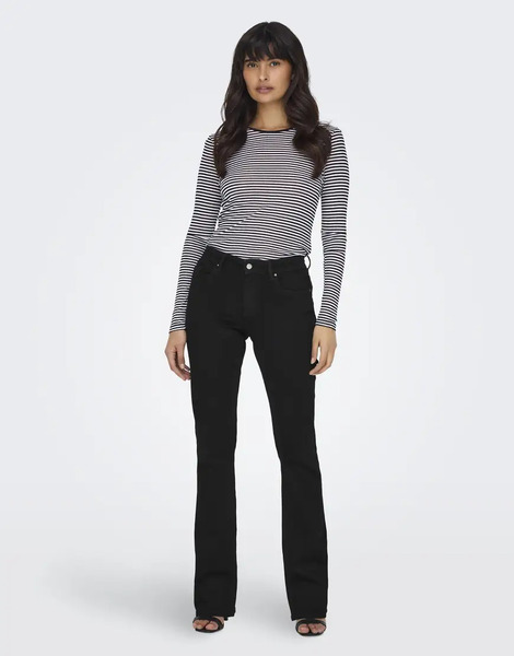  Only Flared Fit Jeans In Black 