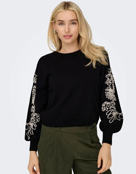  Only Knitted Pullover In Black 