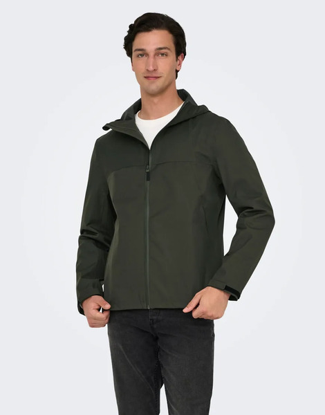  Only & Sons Jacket In Peat Green 