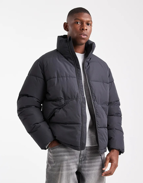  Only & Sons Oversized Puffer Jacket In Black 