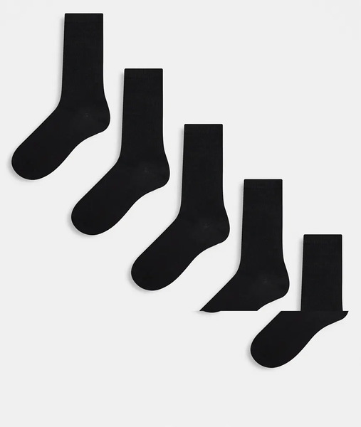  Only & Sons 5 Pack Socks In Black 