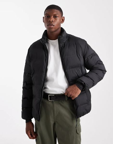  Only & Sons Zip Through Padded Jacket In Black 