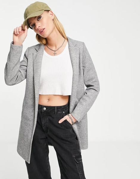  Only Tailored Blazer In Light Grey 