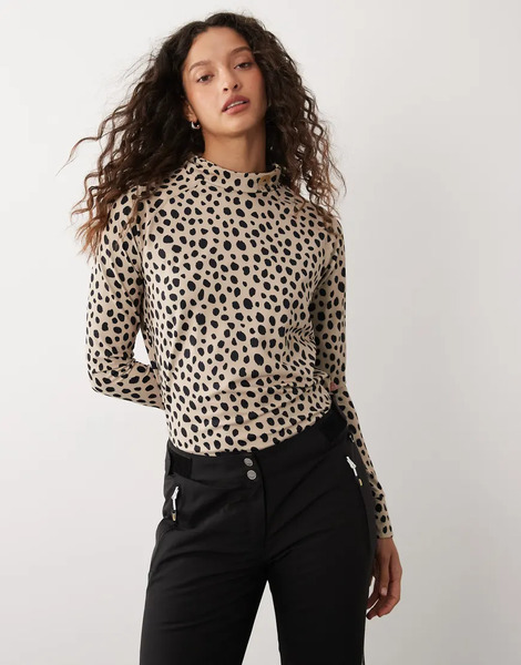  Oosc Cheetah Womens Baselayer Top In Multi 