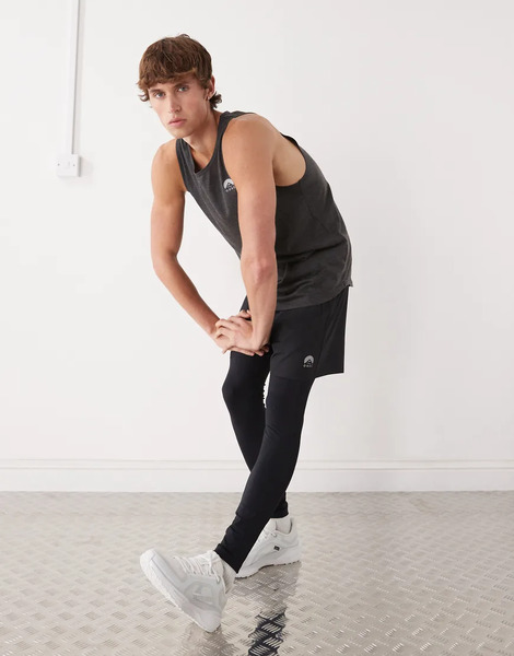 Oosc Elite Activewear Leggings In Black 