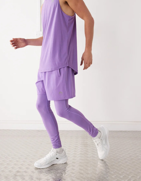  Oosc Elite Activewear Leggings In Purple 