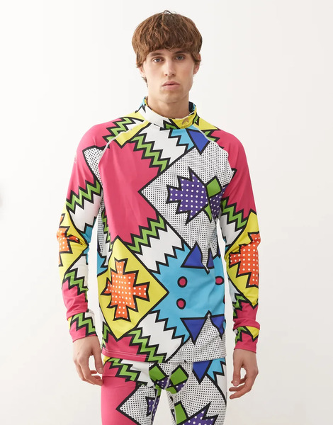  Oosc Men's Baselayer Top   Day Tripper In Multi 