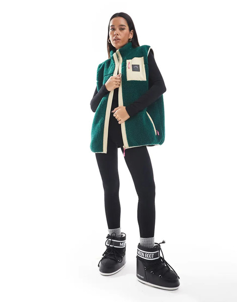  Oosc Method Sherpa Ski Vest Forest In Green 