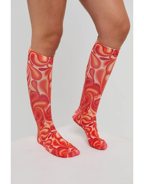  Oosc Shagadelic Baby! Ski / Snowboard Sock In Multi Red 