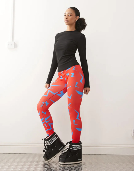  Oosc Starman Womens Baselayer Legging In Red 