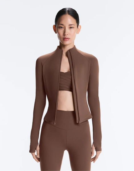  Oysho Light Warm Jacket In Brown 