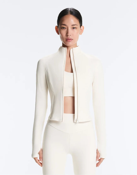  Oysho Light Warm Jacket In Pale Ecru Neutral 