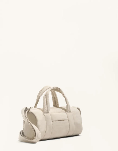  Oysho Mini Bowling Bag In Mink Neutral 