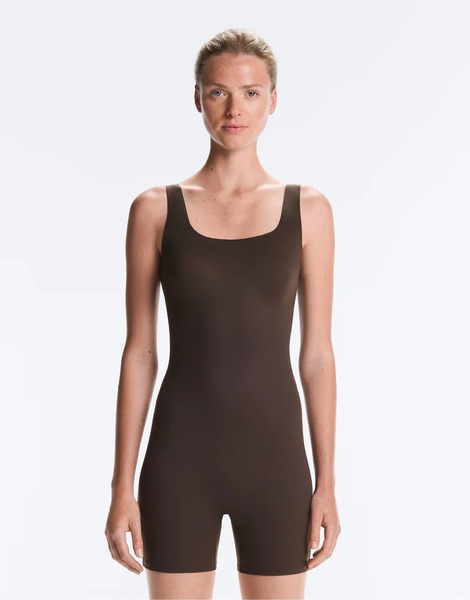  Oysho Perfect Adapt Long Strap Jumpsuit In Brown 