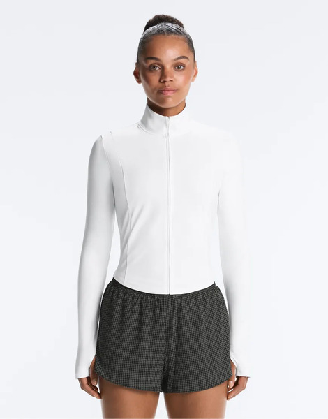  Oysho Short Light Touch Technical Jacket In Off White 