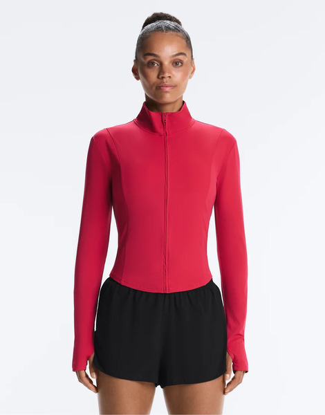  Oysho Short Light Touch Technical Jacket In Red 
