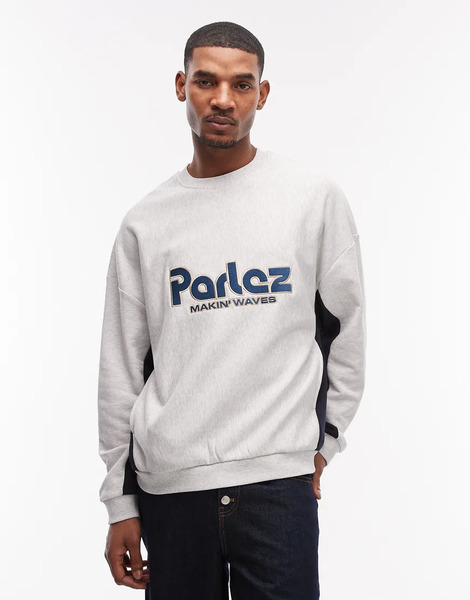  Parlez Campus Sweatshirt In Grey 