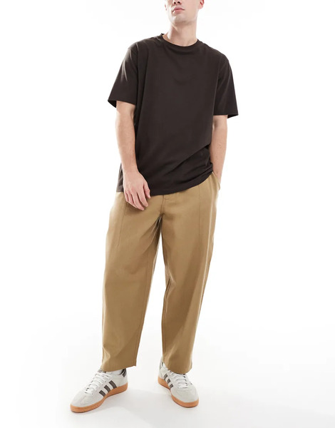  Parlez Drawstring Balloon Trousers In Beige Neutral 