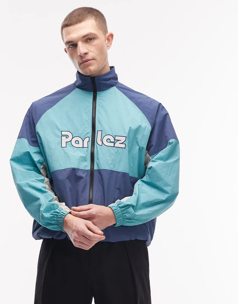  Parlez Rail Track Jacket In Green 