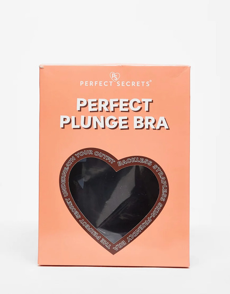  Perfect Secrets Perfect Plunge Stick On Bra In Black 