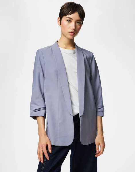  Pieces Blazer In Silver Bullet Grey 