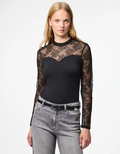  Pieces Bodysuit In Black 