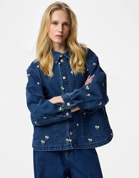  Pieces Denim Shirt In Medium Blue Denim 